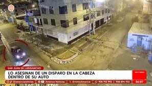 Ejecuta de una balazo a hombre dentro de su auto en SJL. Foto y video: Canal N