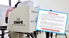 Ejecutivo atenderá pedido del JNE para ampliar elecciones a lunes