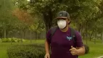 Médico señala que mascarillas redondeadas no son ideales para practicar ejercicio. Foto y video: América Noticias