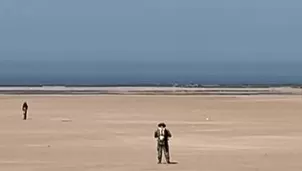 Ejército Peruano vigila frontera con Chile desde el hito 1 al 10. Foto y video: Canal N