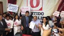 Entre aplausos, nacionalistas celebraron precandidatura del exministro.