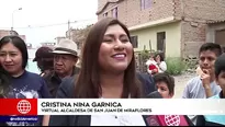 Cristina Nina Garnica candidata de Acción Popular es la virtual alcaldesa de San Juan de Miraflores