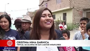 Cristina Nina Garnica candidata de Acción Popular es la virtual alcaldesa de San Juan de Miraflores