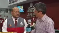 Luis Grillo, jefe de Servicios al Ciudadano del Jurado Nacional de Elecciones (JNE). Foto: Captura de TV