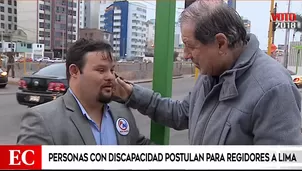 Tres ciudadanos con habilidades confían en convertirse en regidores de Lima. Foto: captura de TV 