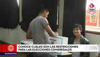 Elecciones se realizarán el 26 de enero. América Noticias