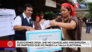 Jurado Nacional de Elecciones se refirió a la valla electoral. América Noticias