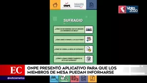 Miembros de mesa podrán capacitarse desde su celular. América Noticias