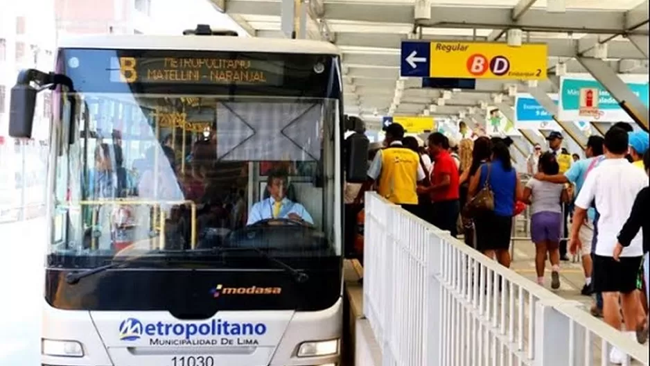 Servicio del Metropolitano anunció horario especial para elecciones 2020. Foto: Andina