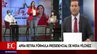 Elecciones 2021: Apra retira fórmula presidencial de Nidia Vílchez