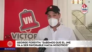 George Forsyth: "Sabemos que el JNE va a ser favorable hacia nosotros"