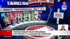 Elecciones 2021:Tercer día de debate dejó promesas con fecha y llamadas de atención