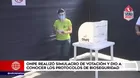 ONPE realizó simulacro de votación y dio a conocer los protocolos de bioseguridad