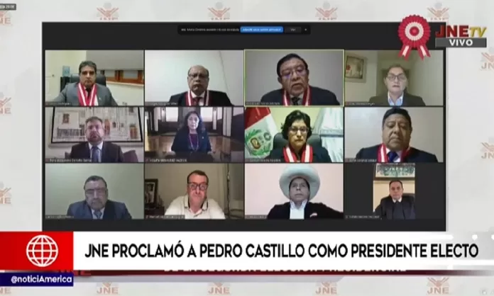 Jne Proclamó A Pedro Castillo Como Presidente Electo Del Perú 9350