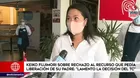 Elecciones 2021: Keiko Fujimori lamentó rechazo del TC sobre recurso que pedía liberar a su padre