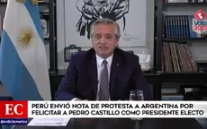 Perú entregó nota de protesta a embajador de Argentina tras pronunciamiento de Alberto Fernández - Noticias de argentina