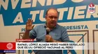 Elecciones 2021: Rafael López Aliaga negó haber señalado que EE. UU. ofreció vacunas al Perú
