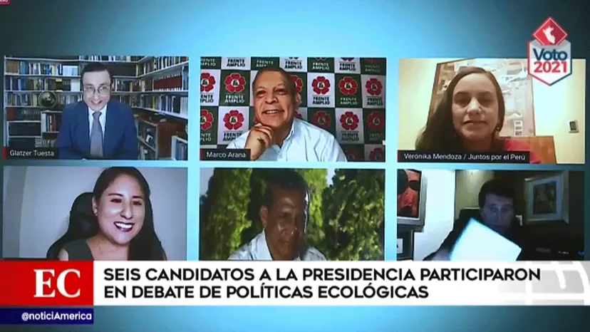 Elecciones 2021: Seis candidatos presidenciales participaron en debate sobre políticas ecológicas