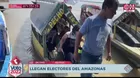 Elecciones 2022: Llegan en barcos electores en Iquitos