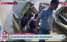 Elecciones 2022: Llegan en barcos electores en Iquitos - Noticias de elecciones 2021