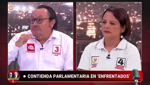 Candidatos de Juntos por el Perú y Ahora Nación marcaron diferencias y abordaron voto castillista y crisis política. Video: Enfrentados