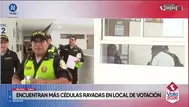 Reportan cédulas rayadas en locales de votación de Surco