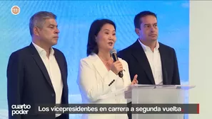 Con la segunda vuelta definida entre Fuerza Popular y Juntos por el Perú, crece el interés en los candidatos a vicepresidentes. Video: Cuarto Poder