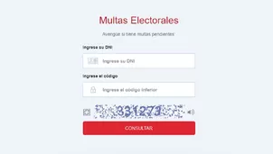 Conoce si tienes una multa electoral. Foto: captura de pantalla JNE