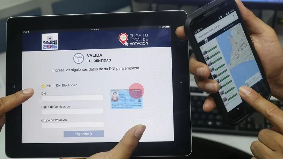 Plataforma local de votación. Foto: Andina / Difusión