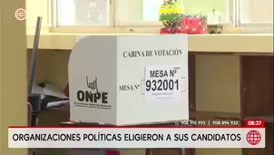 Elecciones primarias reúnen a 1200 delegados en tensa jornada/ América Noticias