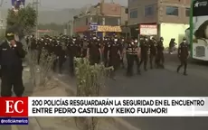 200 policías garantizarán la seguridad en el encuentro entre Pedro Castillo y Keiko Fujimori - Noticias de sucesion-presidencial