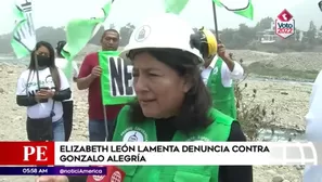 La postulante del Frente Esperanza recorrió las riberas del río Rímac, en Chaclacayo.