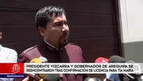 Elmer Cáceres Llica, gobernador regional de Arequipa.