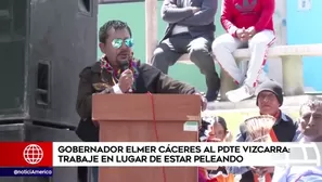 Elmer Cáceres Llica, gobernador regional de Arequipa.