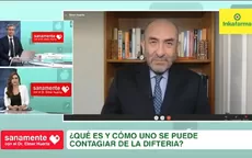 Elmer Huerta: "Una persona con difteria puede contagiar a 6 o 7" - Noticias de difteria