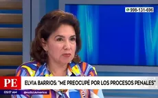 Elvia Barrios: "Me preocupé por los procesos penales" - Noticias de sicarios