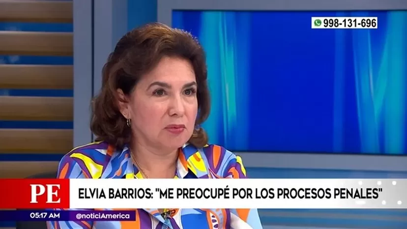 Elvia Barrios: "Me preocupé por los procesos penales"