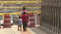 Emape sigue evaluando los da&ntilde;os en las estructuras. Foto y video: Canal N