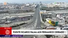 Emape: Puente Ricardo Palma aún permanecerá cerrado