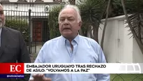 Carlos Barros, embajador de Uruguay en Lima. Foto: captura de TV