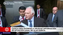 Alan García pidió asilo político a Uruguay. Foto: captura de TV