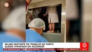 Embarazada atrapada en ascensor de centro de salud en Ayacucho