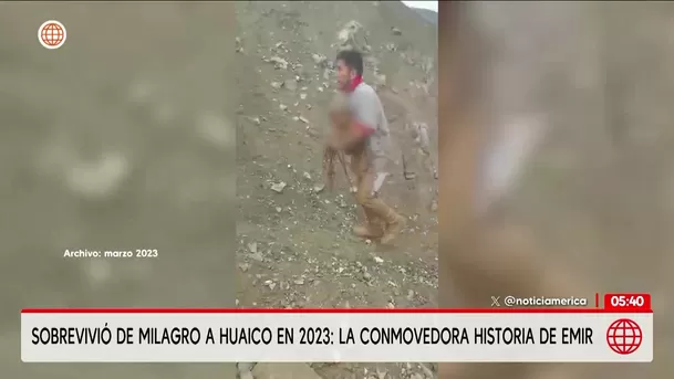 La historia de Emir: El niño de cinco años que sobrevivió a un huaico en Jicamarca en 2023. Foto: América Noticias La historia de Emir: El niño de cinco años que sobrevivió a un huaico en Jicamarca en 2023. Foto: América Noticias