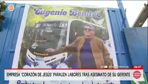 Empresa Corazón de Jesús paraliza servicio tras crimen/ Video y Foto: América Noticias