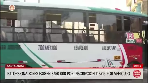 Amenazan a empresa de transporte Pesquero en Santa Anita/ América Noticias