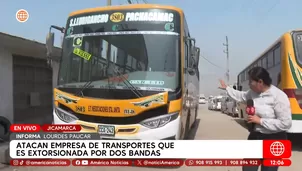 Atacan empresa de transportes que es extorsionada por dos bandas en Jicamarca. Foto y video: América Noticias