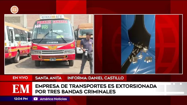 Empresa de transportes es extorsionada por tres bandas criminales en Santa Anita. Foto: América Noticias