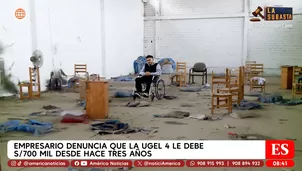 Omar Yovera, en silla de ruedas, espera que la UGEL 04 cumpla / Video: América Noticias