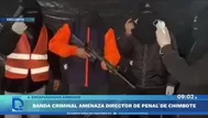 Encapuchados amenazan en video al director de penal de Chimbote