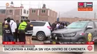 Encuentran a pareja sin vida dentro de una camioneta en Huachipa